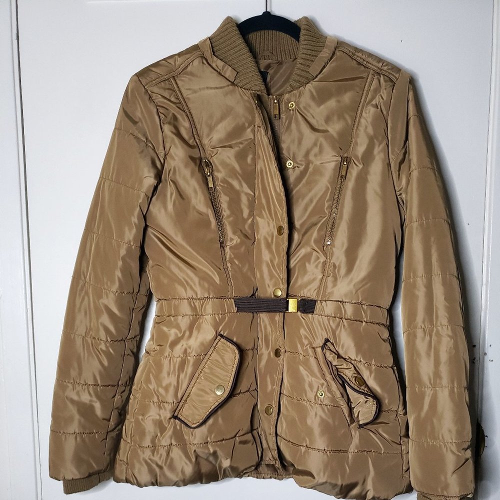 Tan Puffer Coat